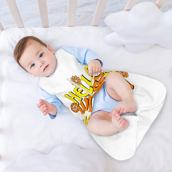 Hello World Sleeveless Baby Sleep Sack - Image 4