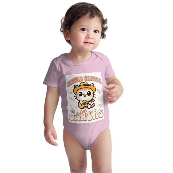 Guitar Genius Kitty Baby Onesies (Short Sleeve) - Image 3