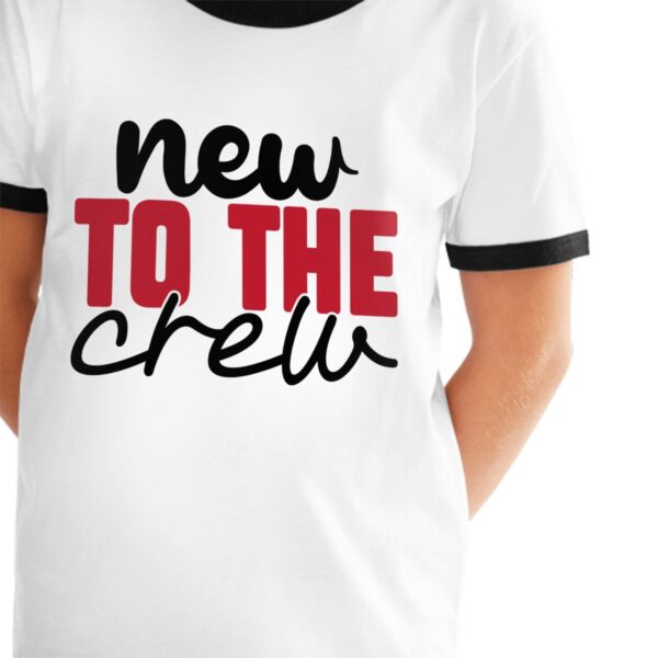 New To Crew T Shirts for Teens with Black Border - Image 2