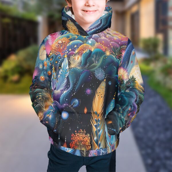 Boho Colorful Youth Hoodies - Image 2