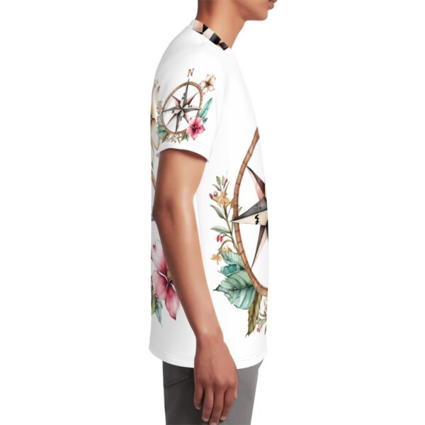 Floral Compass T Shirts for Teens (Multifaceted Design) - Image 2