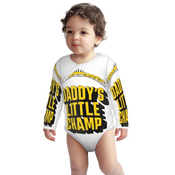 Daddy's Little Champ Baby Onesies (Long Sleeve) Customized Services