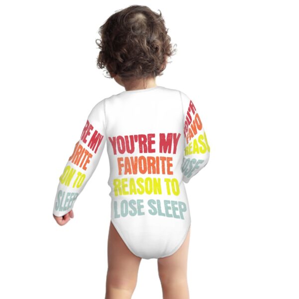 You're My Favorite Baby Onesies (Long Sleeve) Customized Services - Image 3