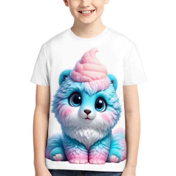 Fluffy Cute Cat T Shirts for Teens (Overall Design) - Image 3