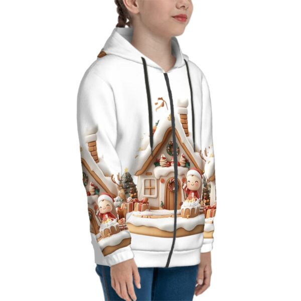 Christmas House Cute Santa Hoodies for Teens - Image 3