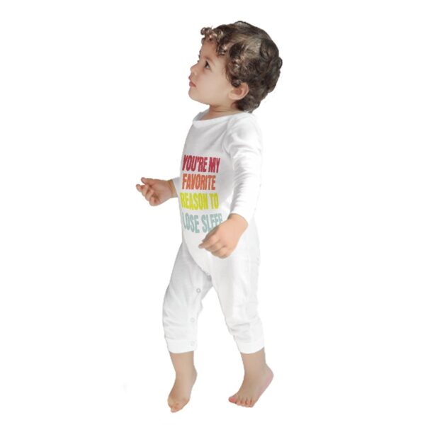 You're My Favorite Baby Long Sleeve Romper - Image 8