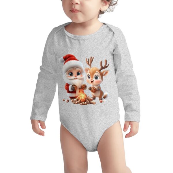 Cute Santa Long Sleeve Onesies - Image 2