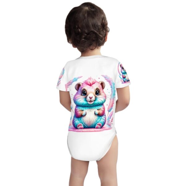 Colorful Bunny Short Sleeve Onesie Customized Services - Image 4