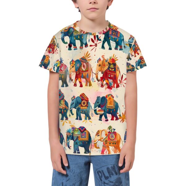 Boho Elephant T Shirts for Teens (Multifaceted Design)