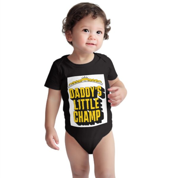 Daddy's Little Champ Baby Onesies (Short Sleeve)