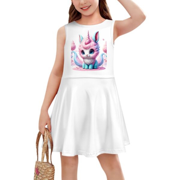 Cute  Colorful Cat Girls Dress