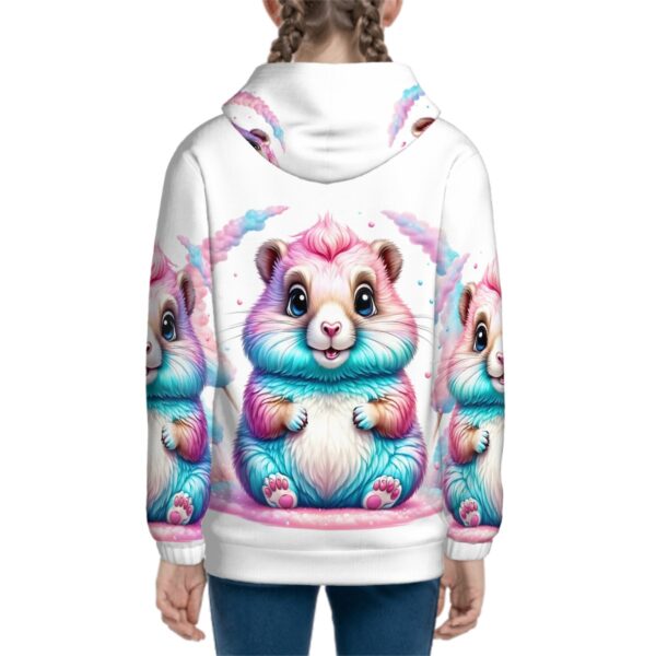 Colorful Bunny Teen Zip Up Hoodie (Without Cord) - Image 4