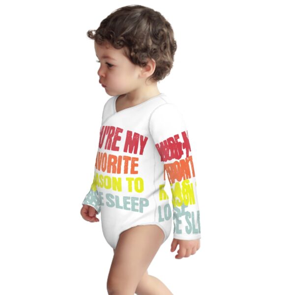 You're My Favorite Baby Onesies (Long Sleeve) Customized Services - Image 2