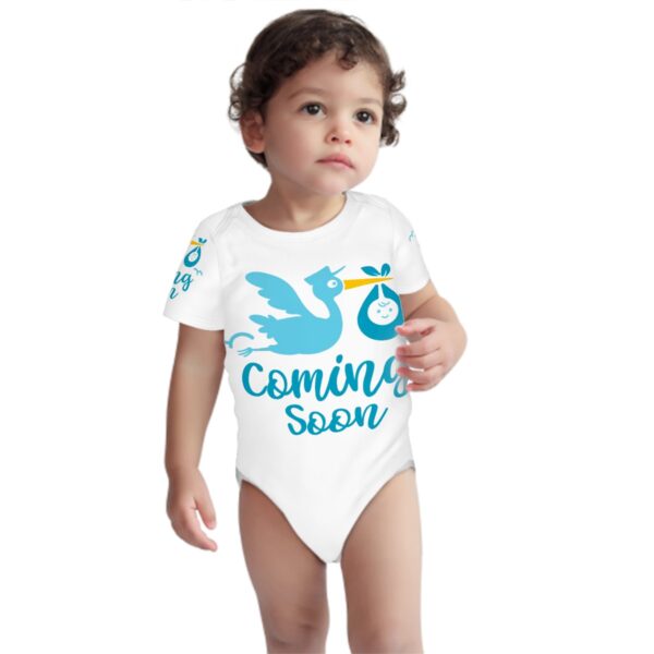 Baby Coming Soon Short Sleeve Onesie Customized Services - Image 3