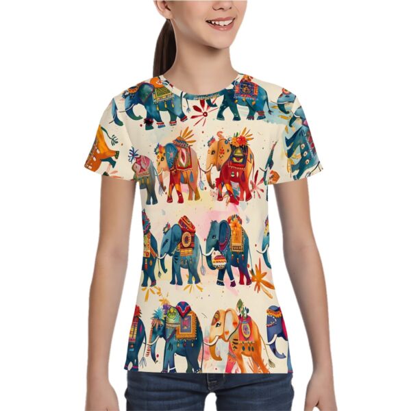 Boho Elephant T Shirts for Teens (Overall Design)