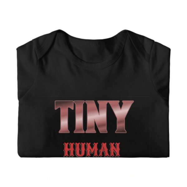 Tiny Human Big Personality Baby Long Sleeve Romper - Image 7