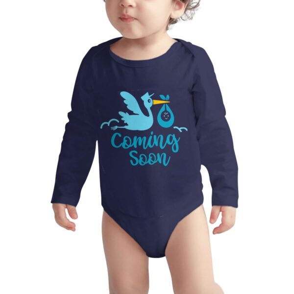 Baby Coming Soon Long Sleeve Onesies - Image 3