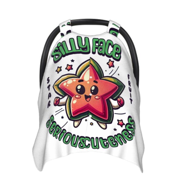 Silly Face Star Baby Car Seat Cover