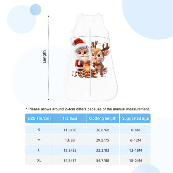 Cute Santa Sleeveless Baby Sleep Sack - Image 5