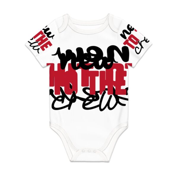 New To Crew Short Sleeve Onesie Customized Services