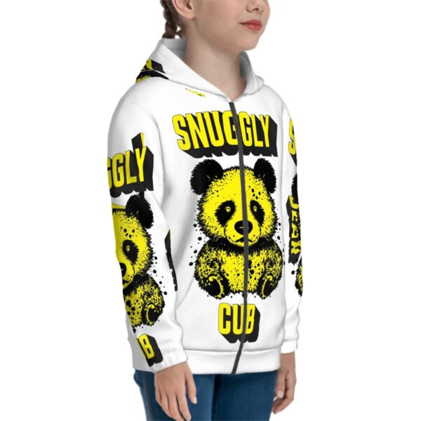 Snuggly Bear Cub Teen Zip Up Hoodie (Without Cord) - Image 3