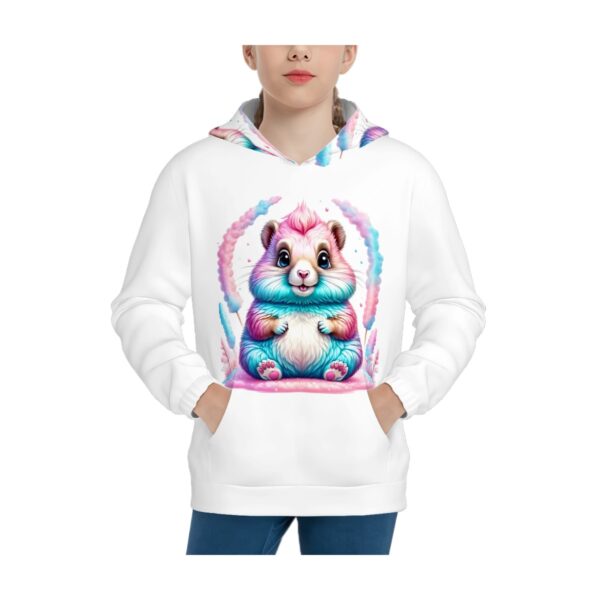 Colorful Bunny Hoodies for Teens No Hood Cord