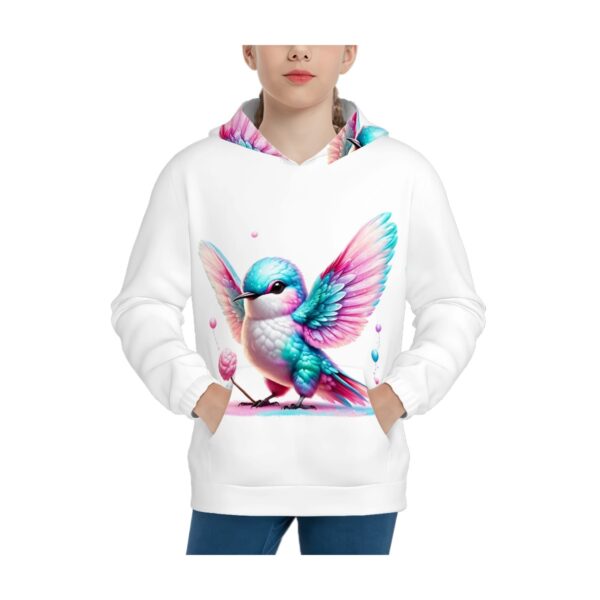 Colorful Sparrow Hoodies for Teens No Hood Cord