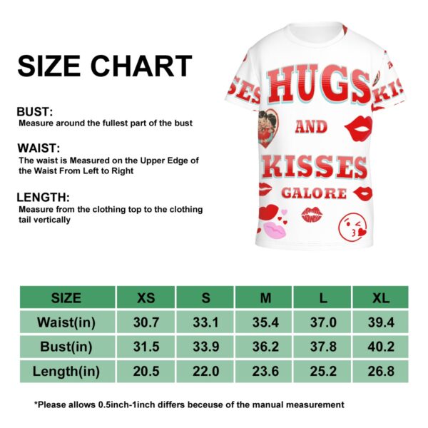 Hugs & Kisses T Shirts for Teens (Multifaceted Design) - Image 5