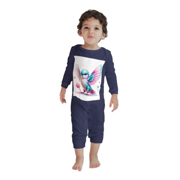 Colorful Sparrow Baby Long Sleeve Romper - Image 3