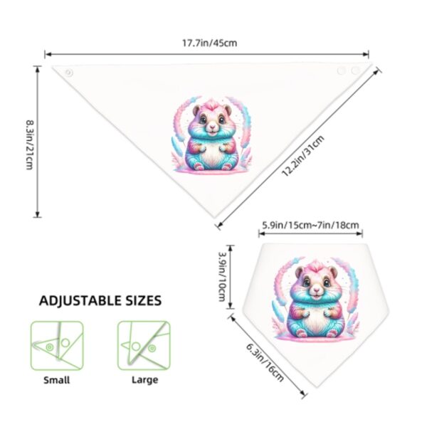 Colorful Bunny Baby Drool Bibs - Image 5