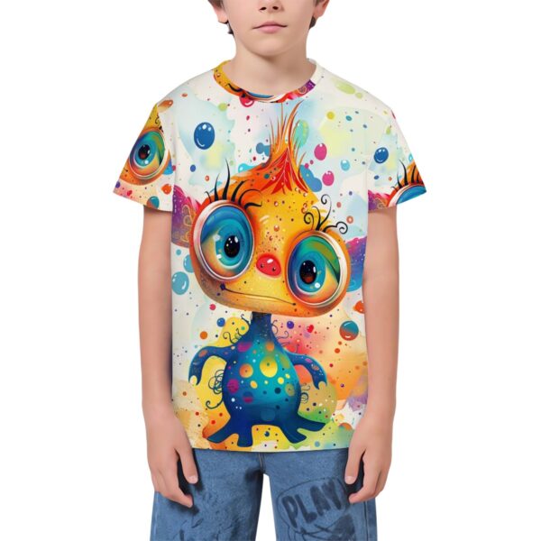 Colorful Cartoon Drawing T Shirts for Teens (Multifaceted Design)