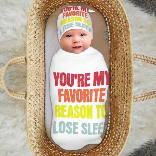 You're My Favorite Baby Swaddle Blanket - Image 4