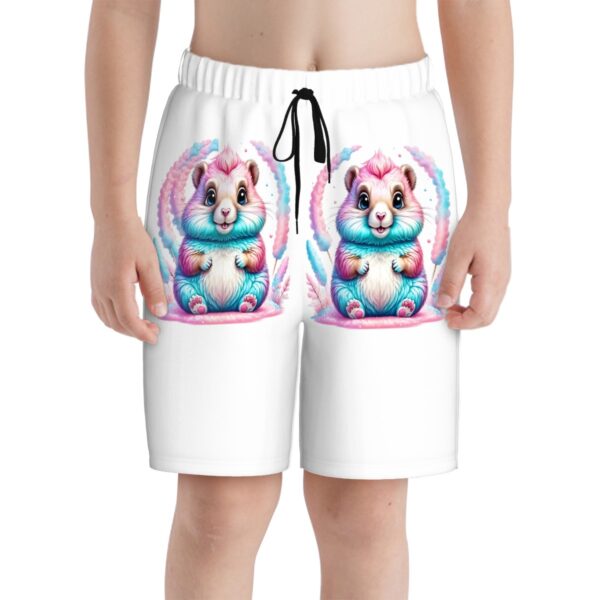 Colorful Bunny Kids Swim Trunks - Image 4