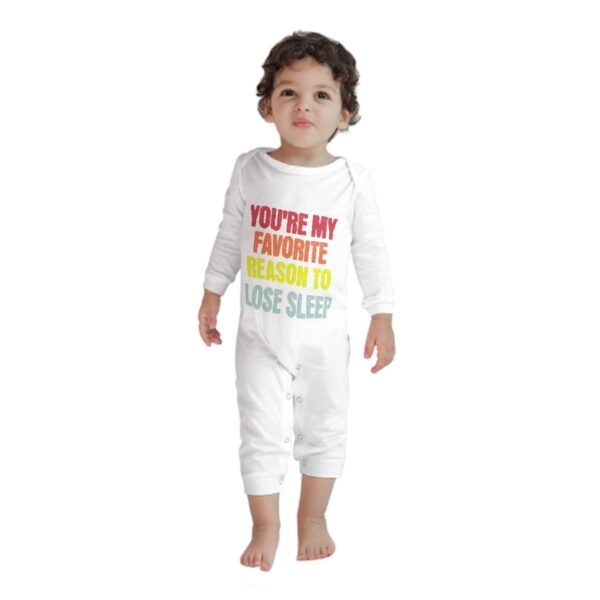 You're My Favorite Baby Long Sleeve Romper - Image 2