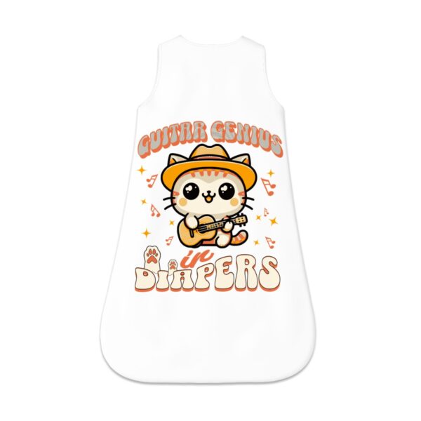 Guitar Genius Kitty Sleeveless Baby Sleep Sack - Image 2