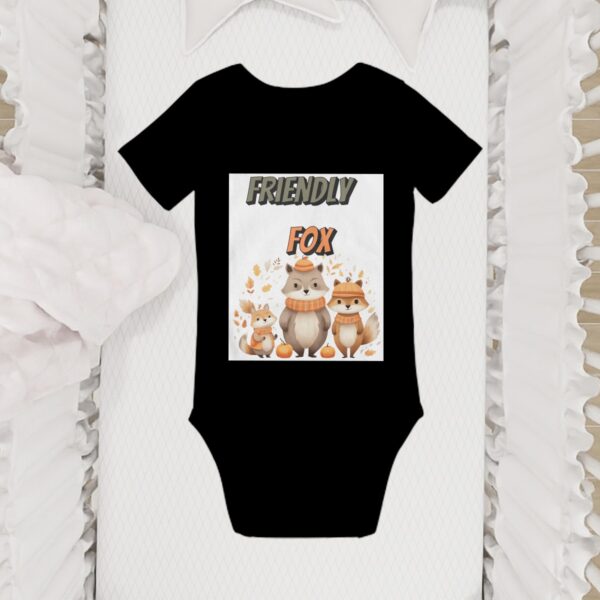 Christmas Friendly Fox Baby Onesies (Short Sleeve) - Image 6