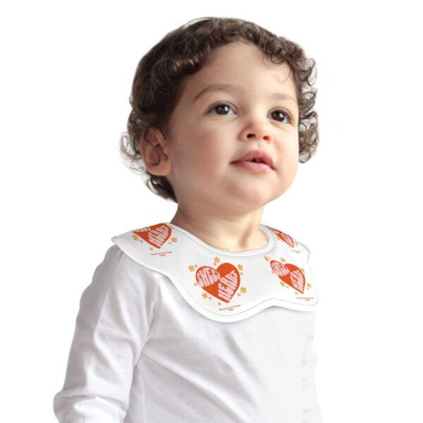 My Love For You Sweet Heart Petal Cotton Baby Bibs - Image 2