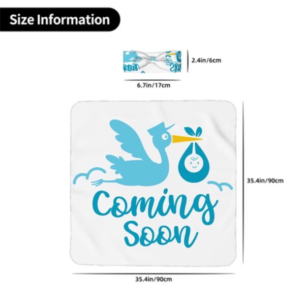 Baby Coming Soon Baby Headbands & Swaddle Blanket Set - Image 5