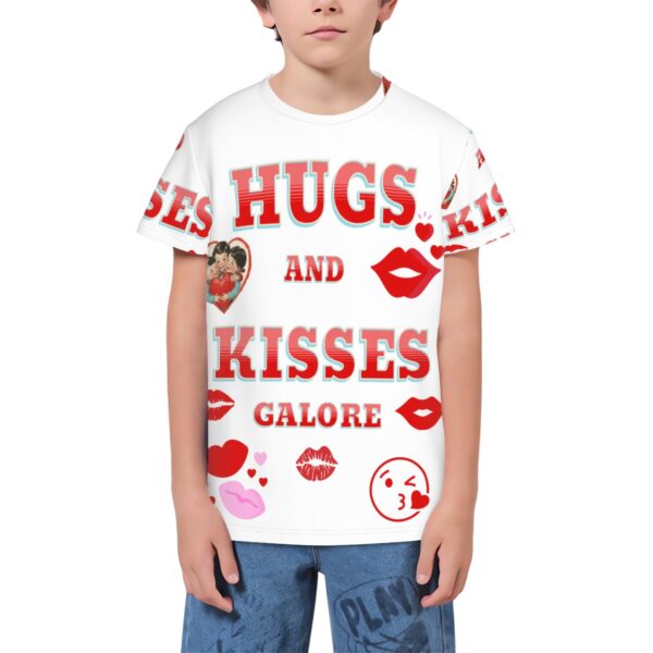 Hugs & Kisses T Shirts for Teens (Multifaceted Design)