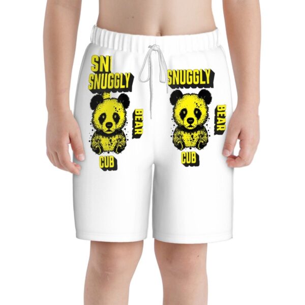 Snuggly Bear Cub Kids Swim Trunks - Image 7