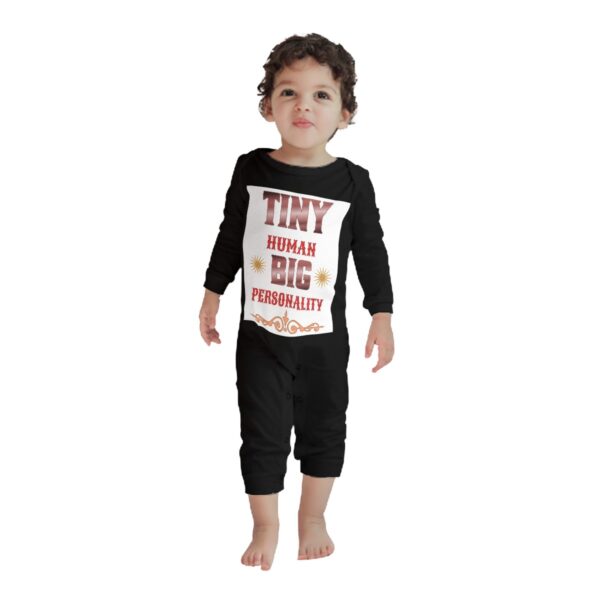 Tiny Human Big Personality Baby Long Sleeve Romper