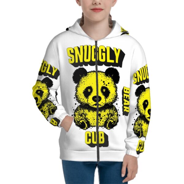 Snuggly Bear Cub Teen Zip Up Hoodie (Without Cord)