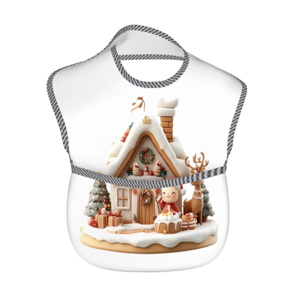 Christmas House Cute Santa Baby Bibs - Image 2