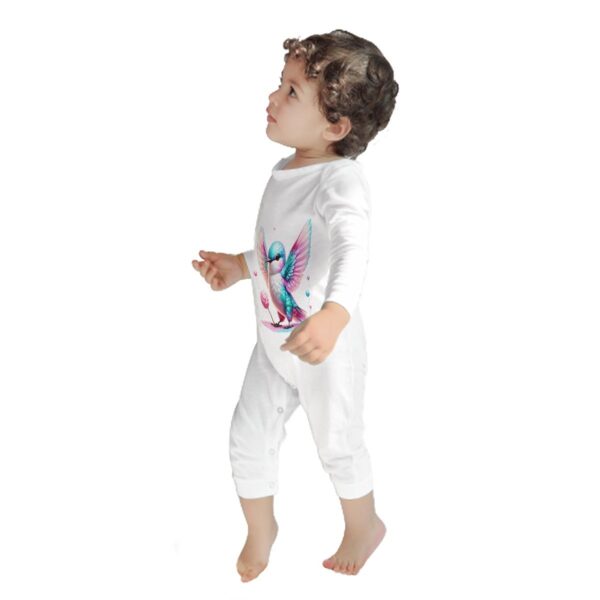 Colorful Sparrow Baby Long Sleeve Romper - Image 8