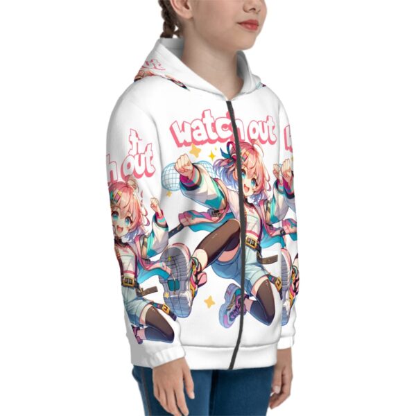 Stay Happy Teen Zip Up Hoodie (Without Cord) - Image 3