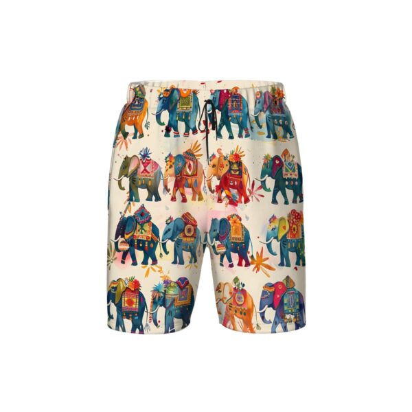 Boho Elephant Kids Swim Trunks