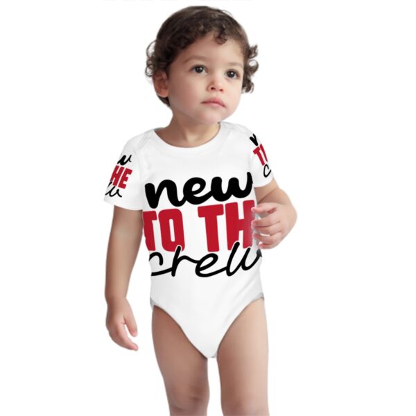 New To Crew Short Sleeve Onesie Customized Services - Image 3