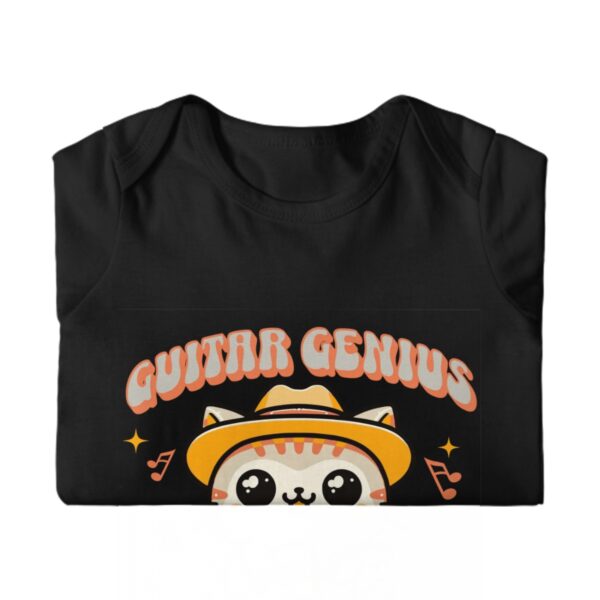 Guitar Genius Kitty Baby Long Sleeve Romper - Image 7