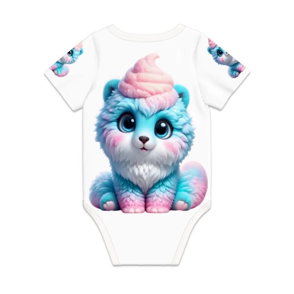 Fluffy Cute Cat Short Sleeve Onesie Customized Services - Image 2