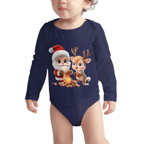 Cute Santa Long Sleeve Onesies - Image 3